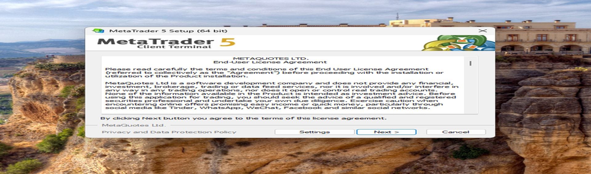 نصب متا تریدر