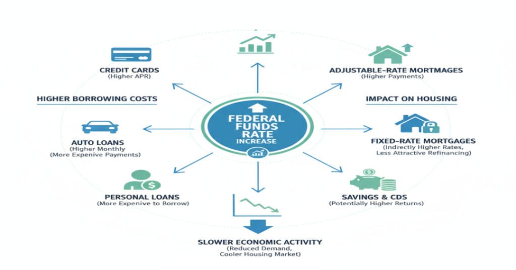 خبر federal funds rate